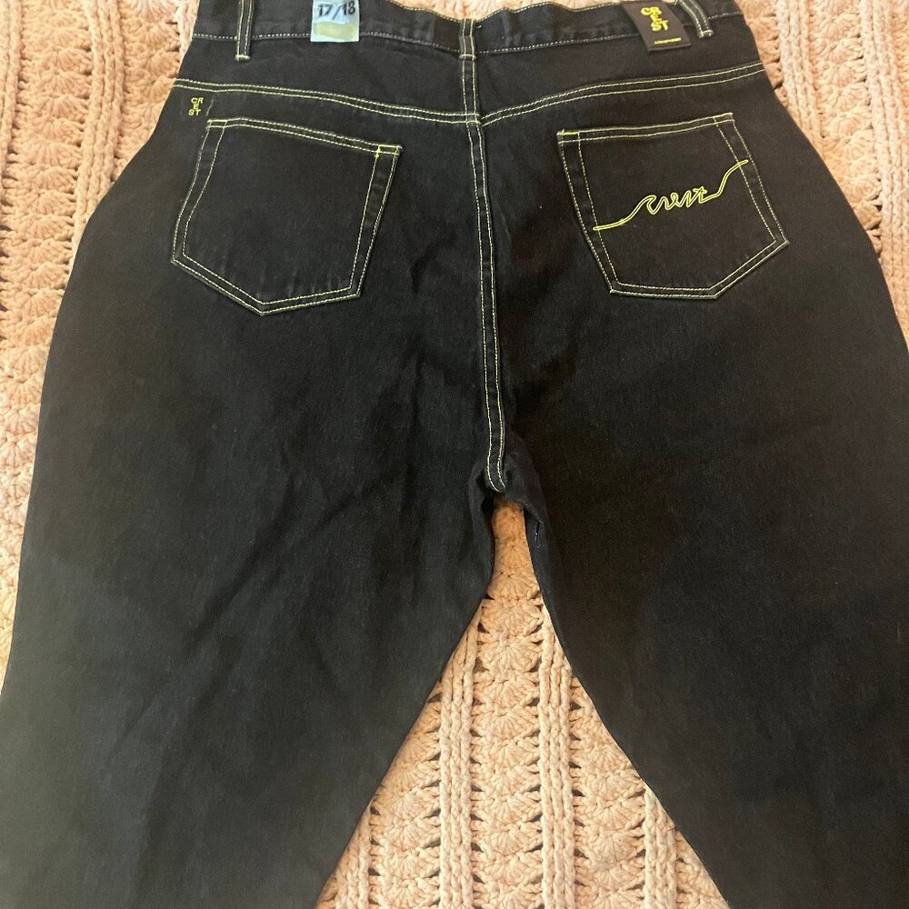 Black Crest jean shorts size 17 size 18 - Picture 2 of 7